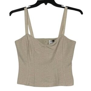 NWT Gianni Bini Cream (Gianni Bini x Lilly Sisto) Strap‎ Tank Size 4 Wool Blend